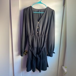 Shein Large NWOTs - black long sleeve boho dress